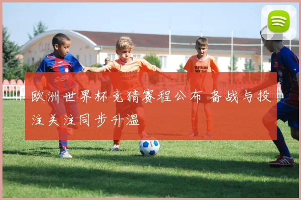 欧洲世界杯竞猜赛程公布 备战与投注关注同步升温