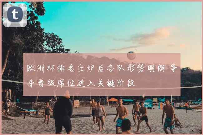 欧洲杯排名出炉后各队形势明朗 争夺晋级席位进入关键阶段